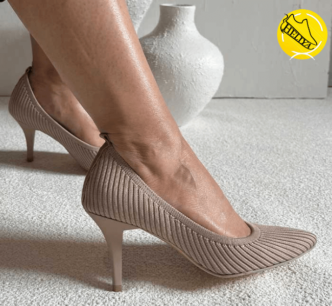 کفش پاشنه دار بافتی ترک
