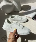 کتونی چرم زنانه کد 7021