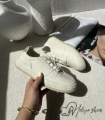 کتونی چرم زنانه کد 7021