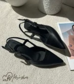 کفش پاشنه گربه ای کوتاه کد 7026