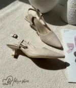 کفش پاشنه گربه ای کوتاه کد 7026